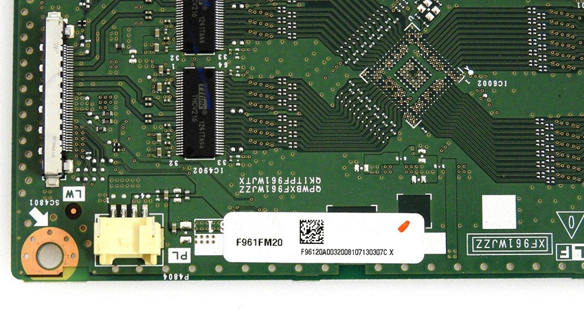 Sharp LC-70C7500U T-Con Board DUNTKF961FM20 XF961WJZZ QPWBXF961